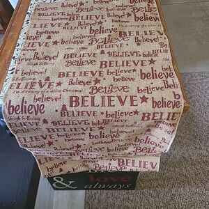 Believe Burlap Banner #1